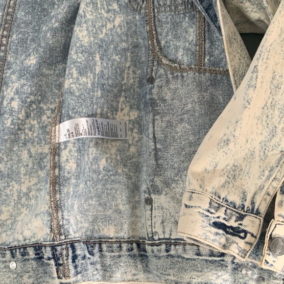 Top Shop 100% cotton moto jacket. Pewter metal buttons, 4 pockets lightweight,S4 - Picture 10 of 13